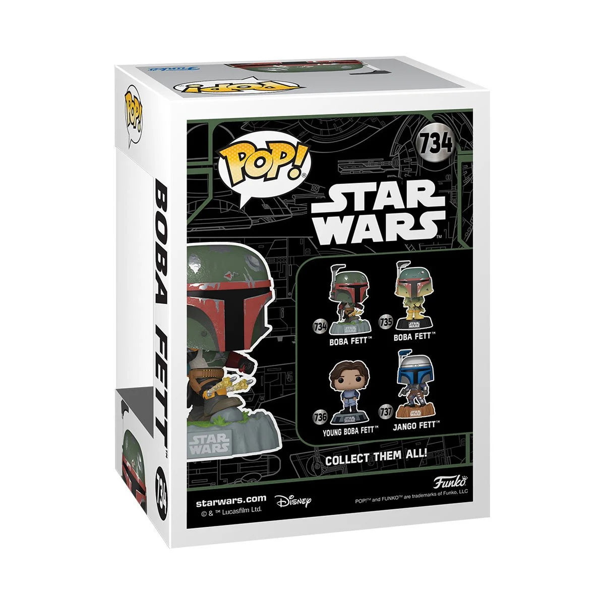 Funko POP! Star Wars The Boba Fett Legacy 734 Boba Fett with Rockets