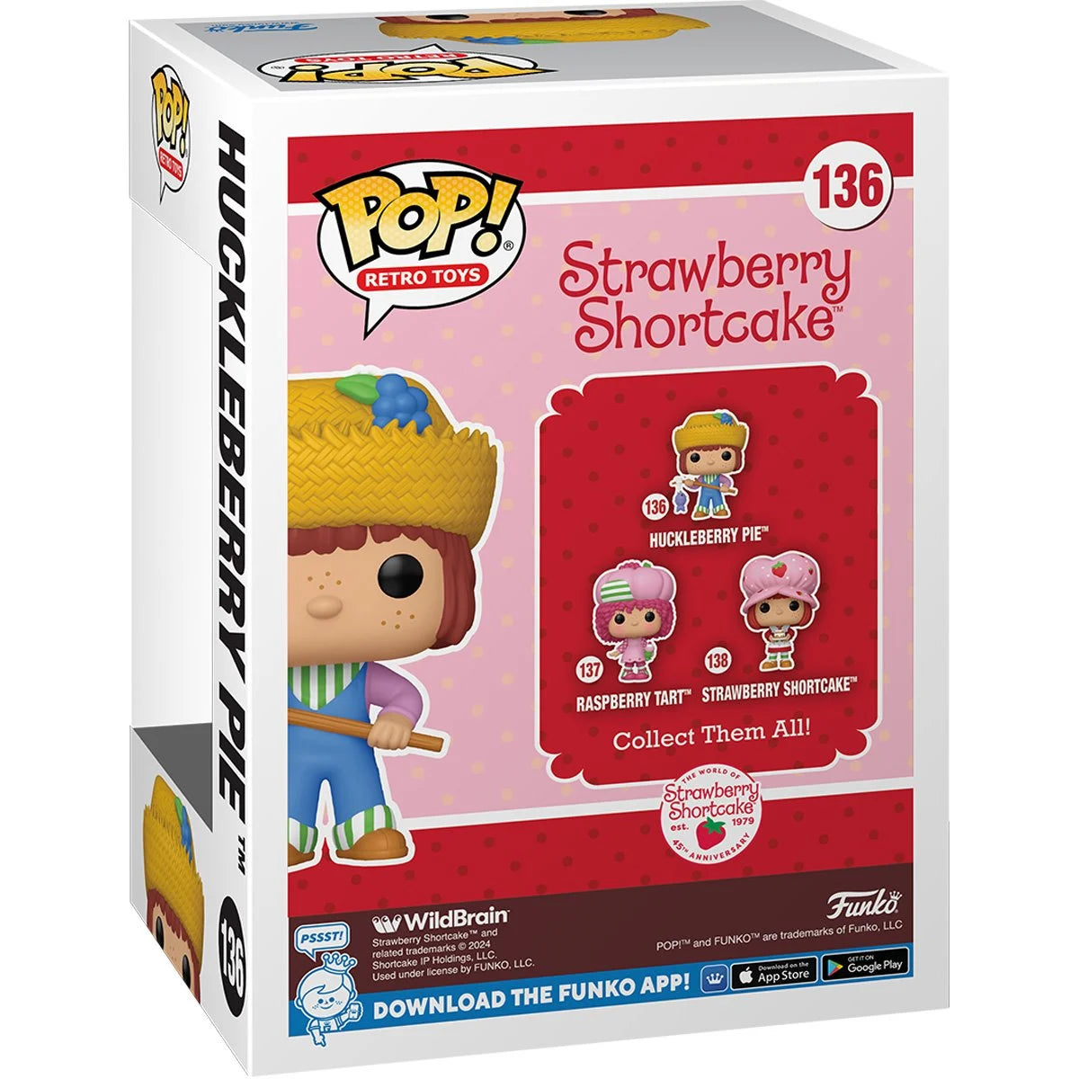 Funko POP! Retro Toys Strawberry Shortcake 136 Huckleberry Pie