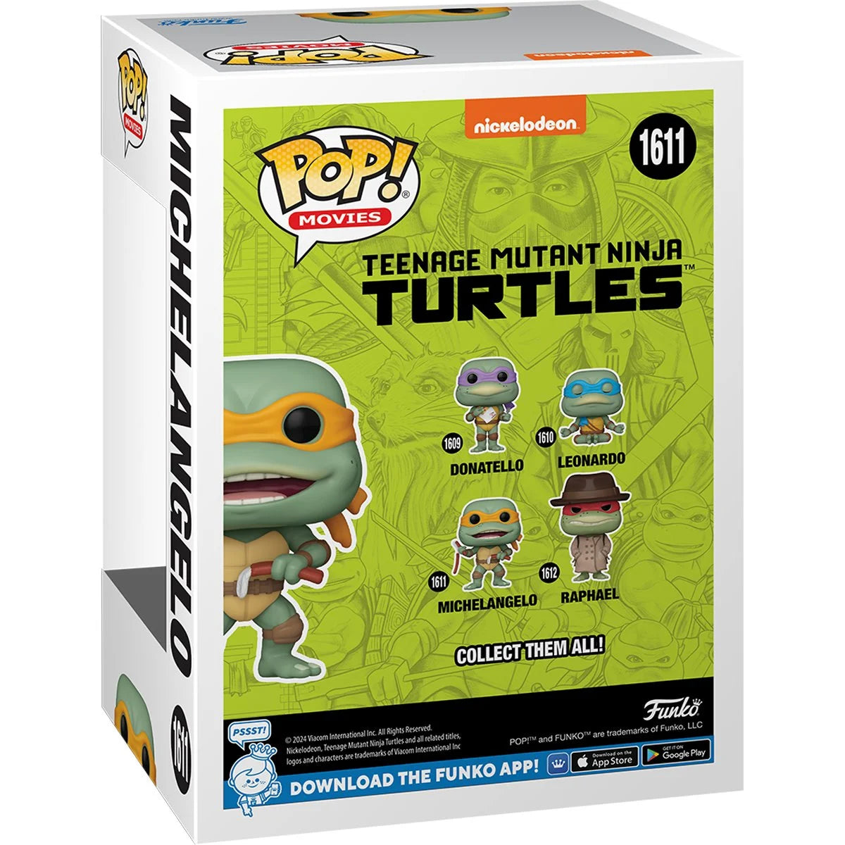 Funko POP! Teenage Mutant Ninja Turtles (1990) 1611 Michelangelo Sausage Link Nunchucks
