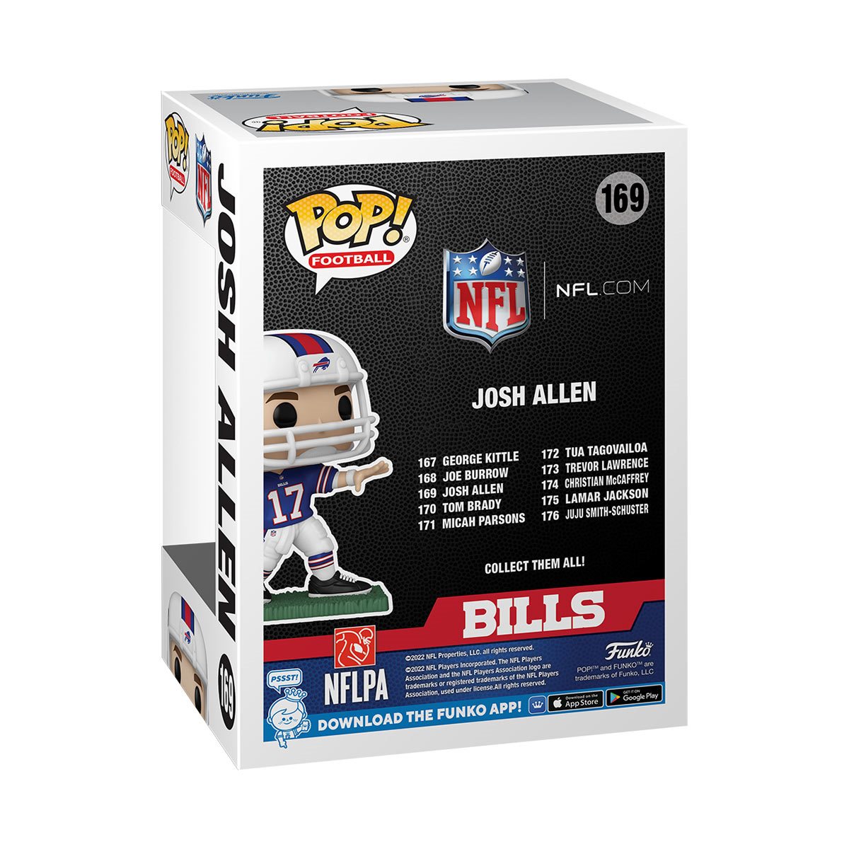 Funko POP! Football Buffalo Bills 169 Josh Allen (Away Uniform)
