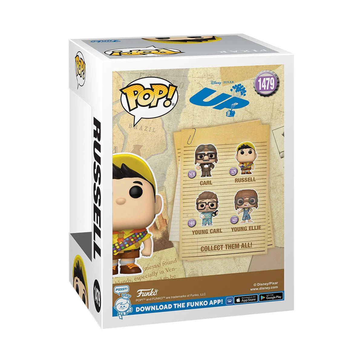 Funko POP! Disney Pixar Up 1479 Russell with Chocolate Bar