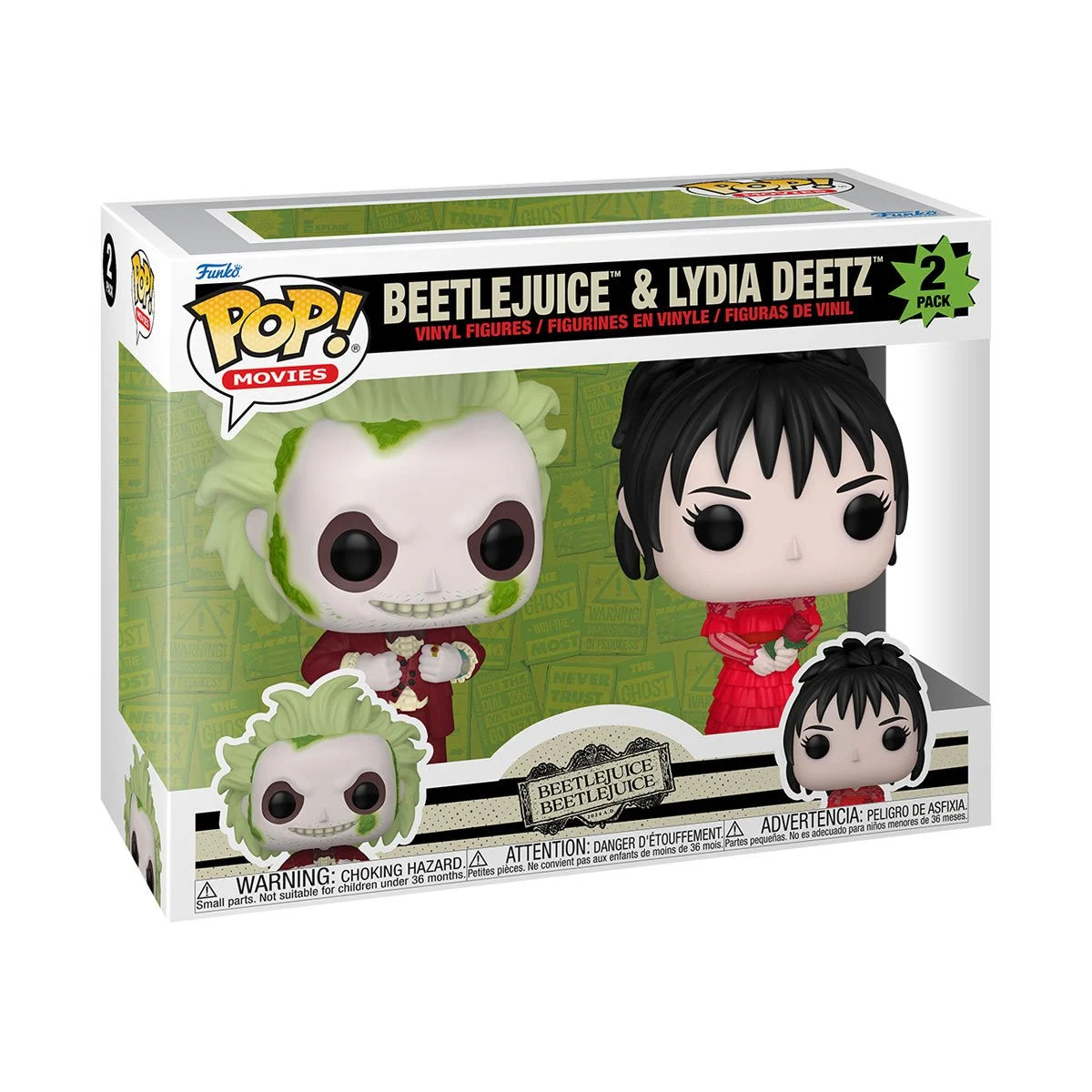 Funko POP! Movies Horror Beetlejuice 2 2-Pack Beetlejuice and Lydia Deetz