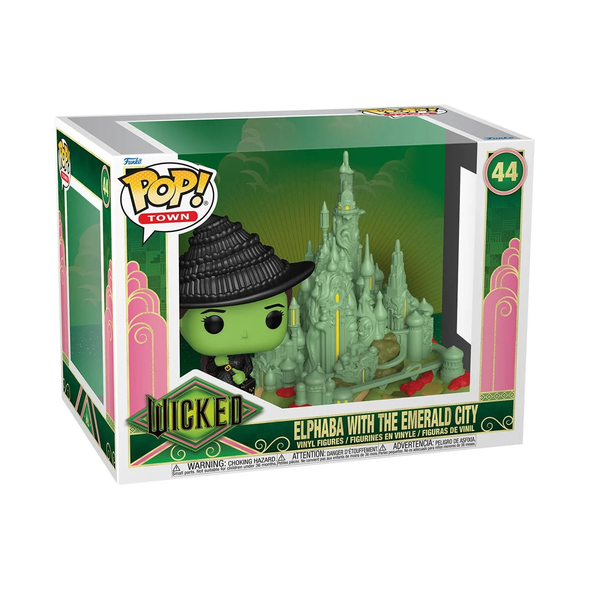 Funko POP! Town Wicked Pt. 1 44 Elphaba with The Emerald City