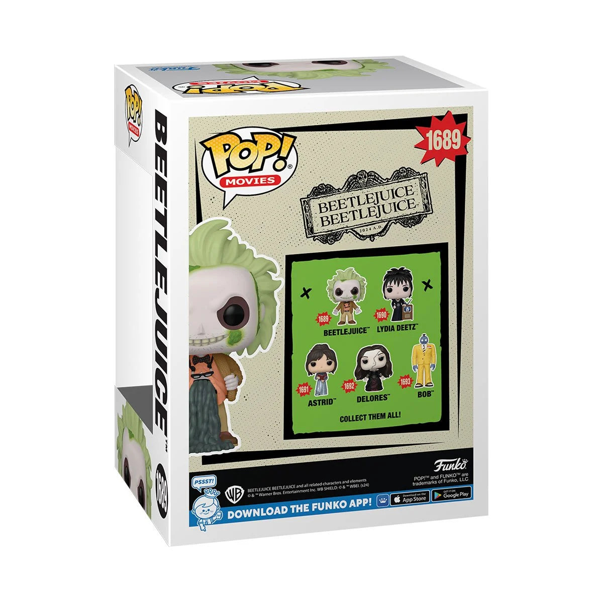 Funko POP! Movies Horror Beetlejuice 2 1689 Beetlejuice with Chance of Chase