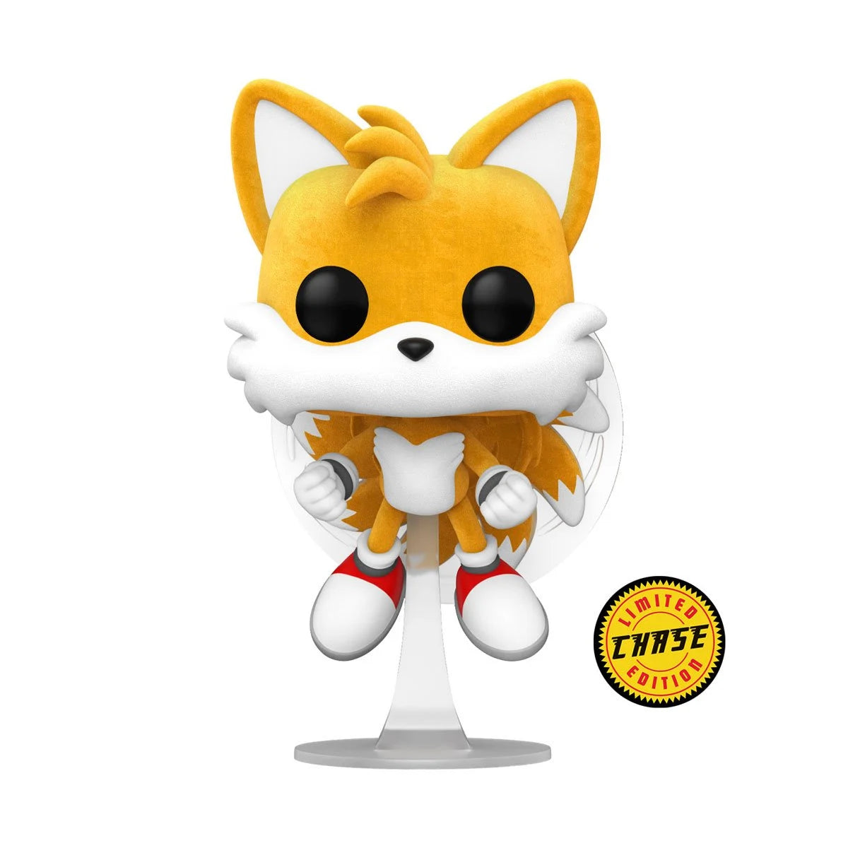 Funko POP! Games Sonic the Hedgehog 978 Tails Flying Flocked Specialty Series with Chance of CHASE