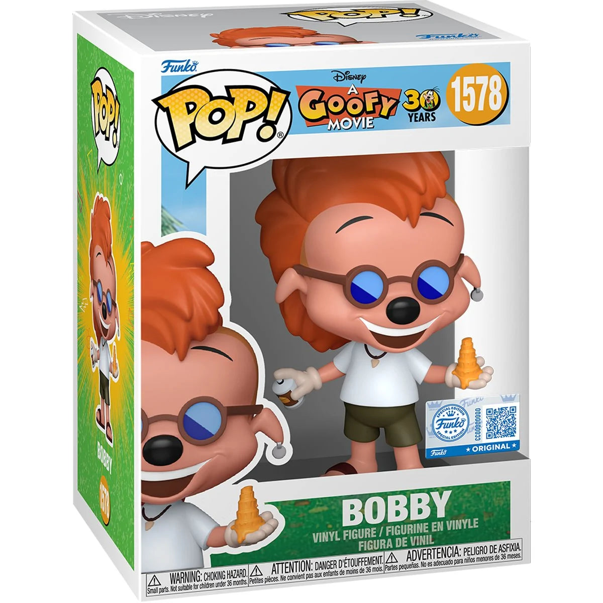 Funko POP! Disney Movies A Goofy Movie 1578 Bobby Zimuruski Specialty Edition