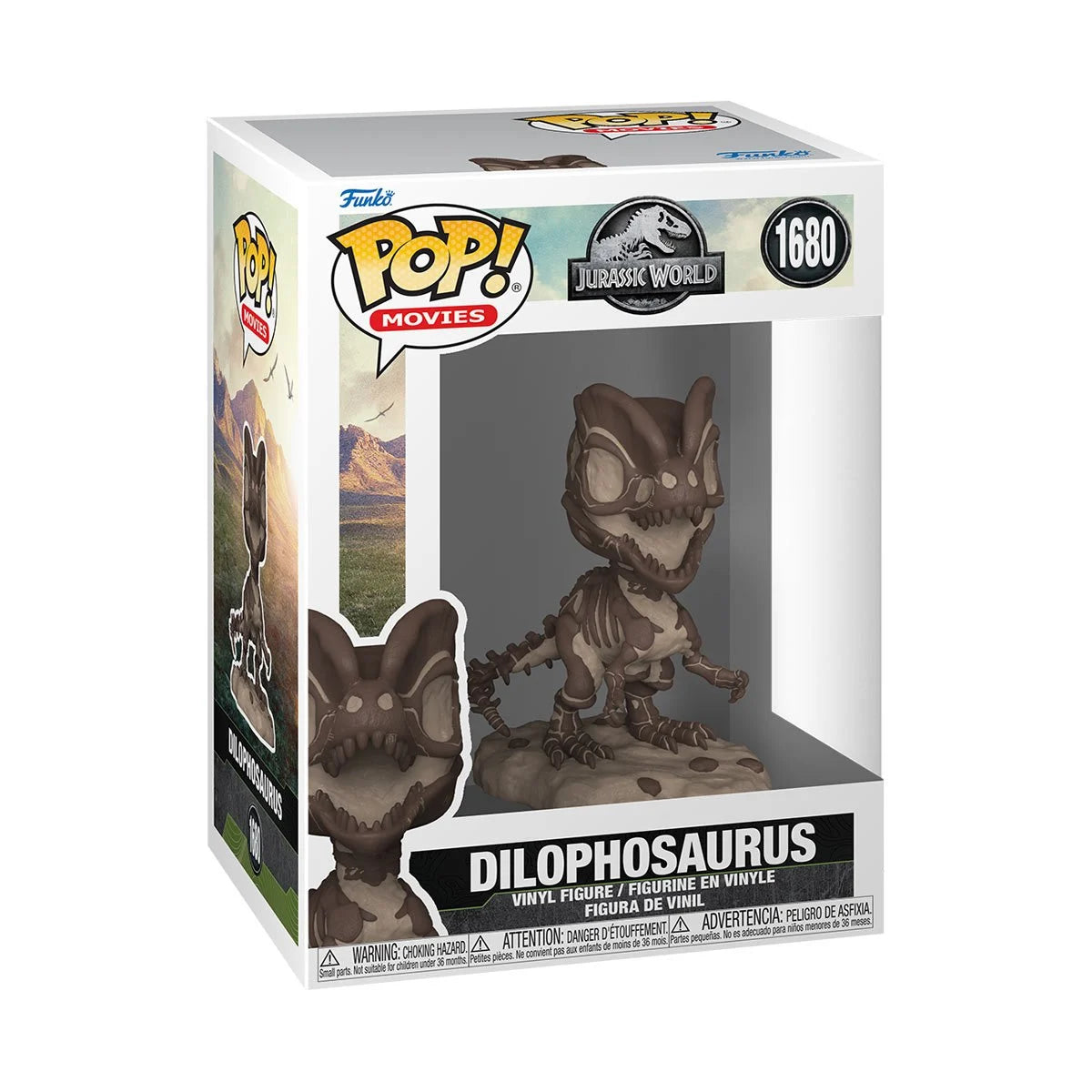 Funko POP! Movies Horror Jurassic Park 1680 Dilophosaurus (Fossil)