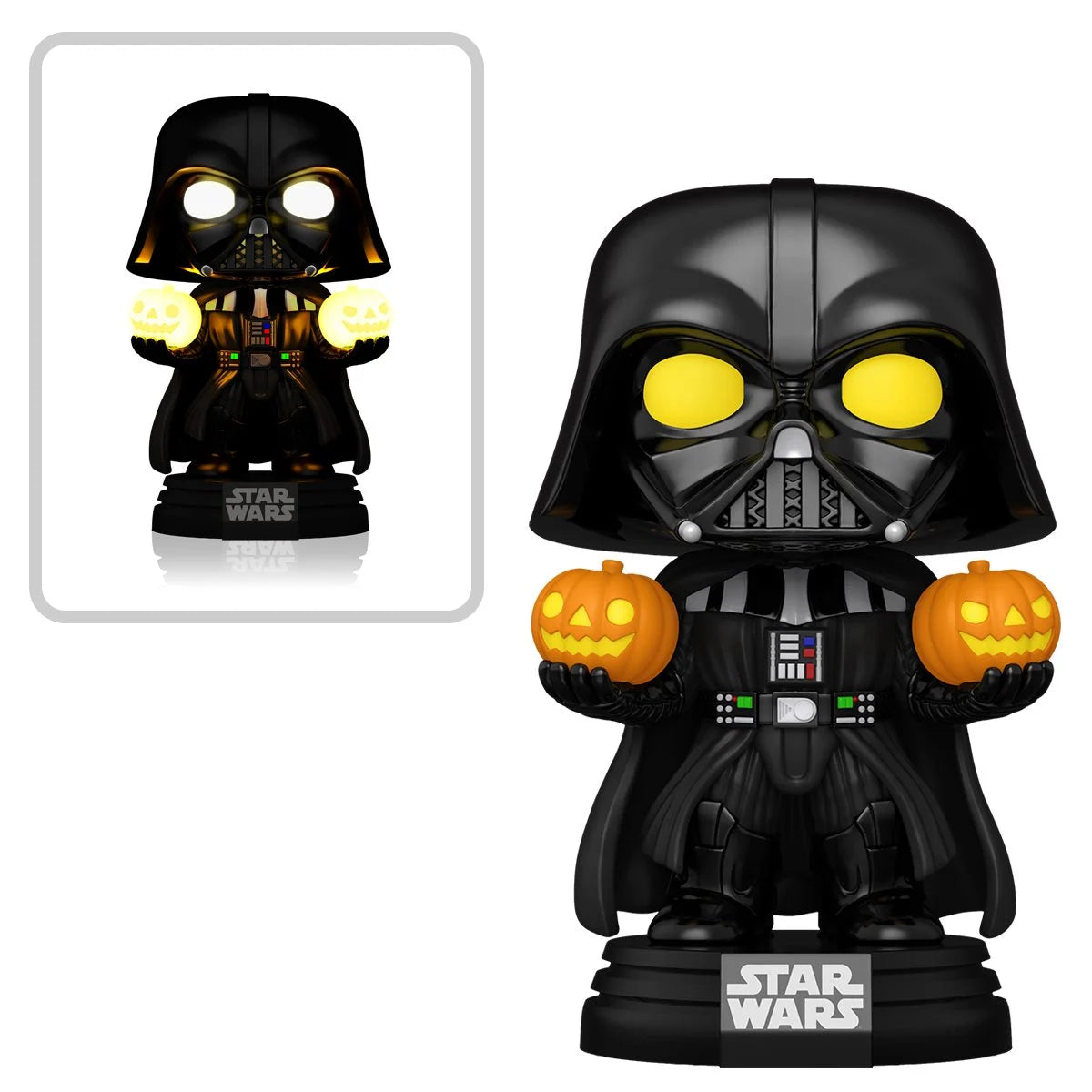 Funko POP! 6" Super Deluxe Halloween Star Wars 727 Darth Vader with Light-Up Pumpkins