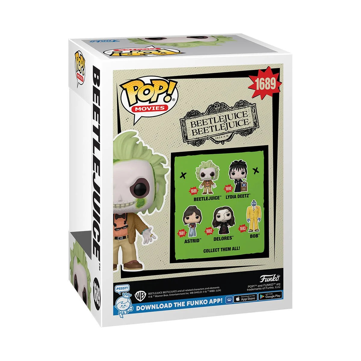 Funko POP! Movies Horror Beetlejuice 2 1689 Beetlejuice with Chance of Chase