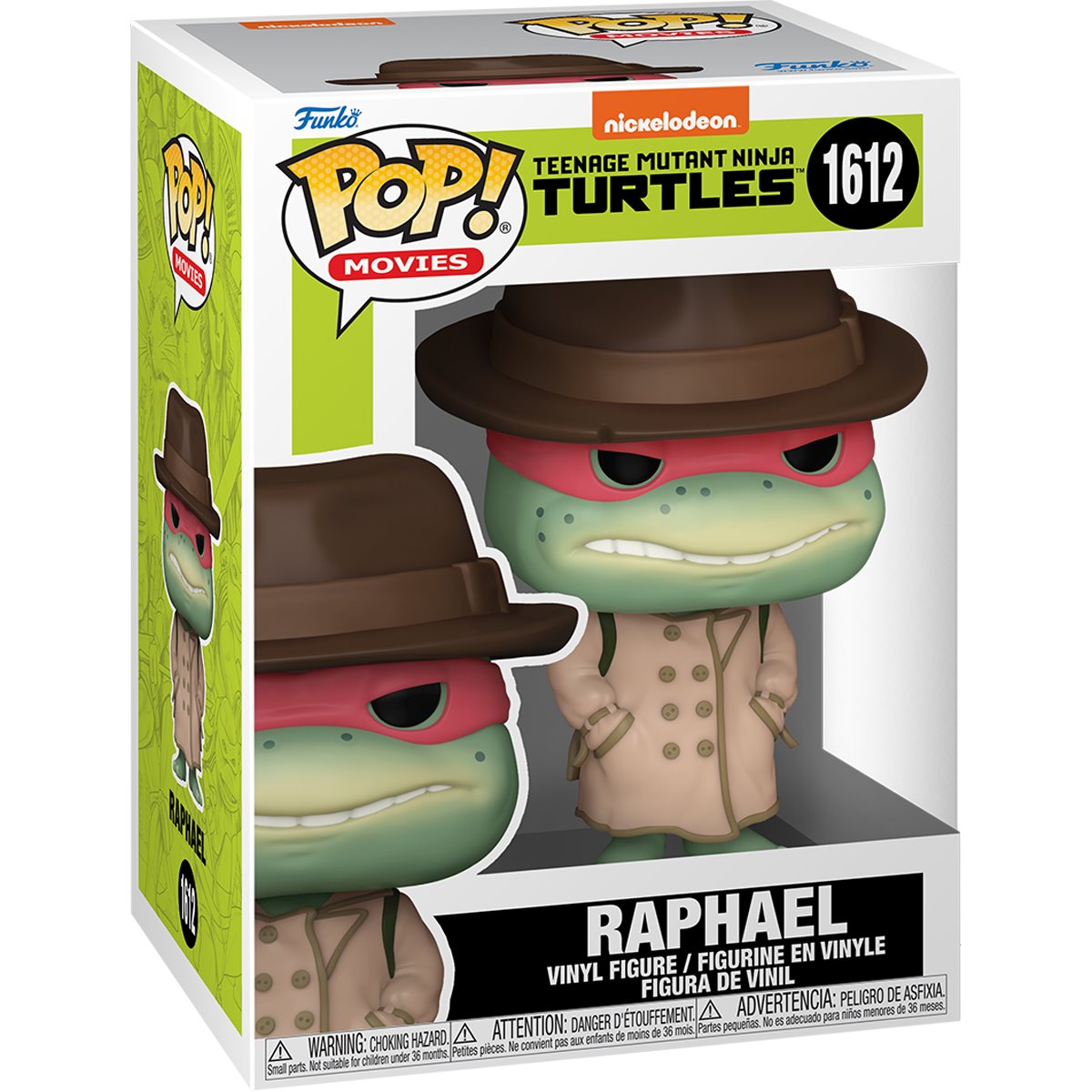 Funko POP! Teenage Mutant Ninja Turtles (1990) 1612 Raphael with Coat and Hat