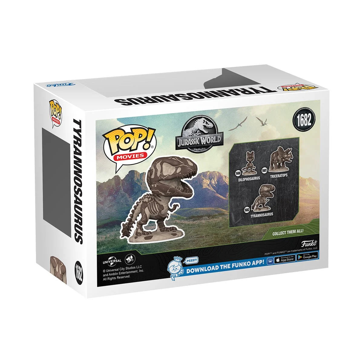 Funko POP! Movies Horror Jurassic Park 1682 Tyrannosaurus (Fossil)