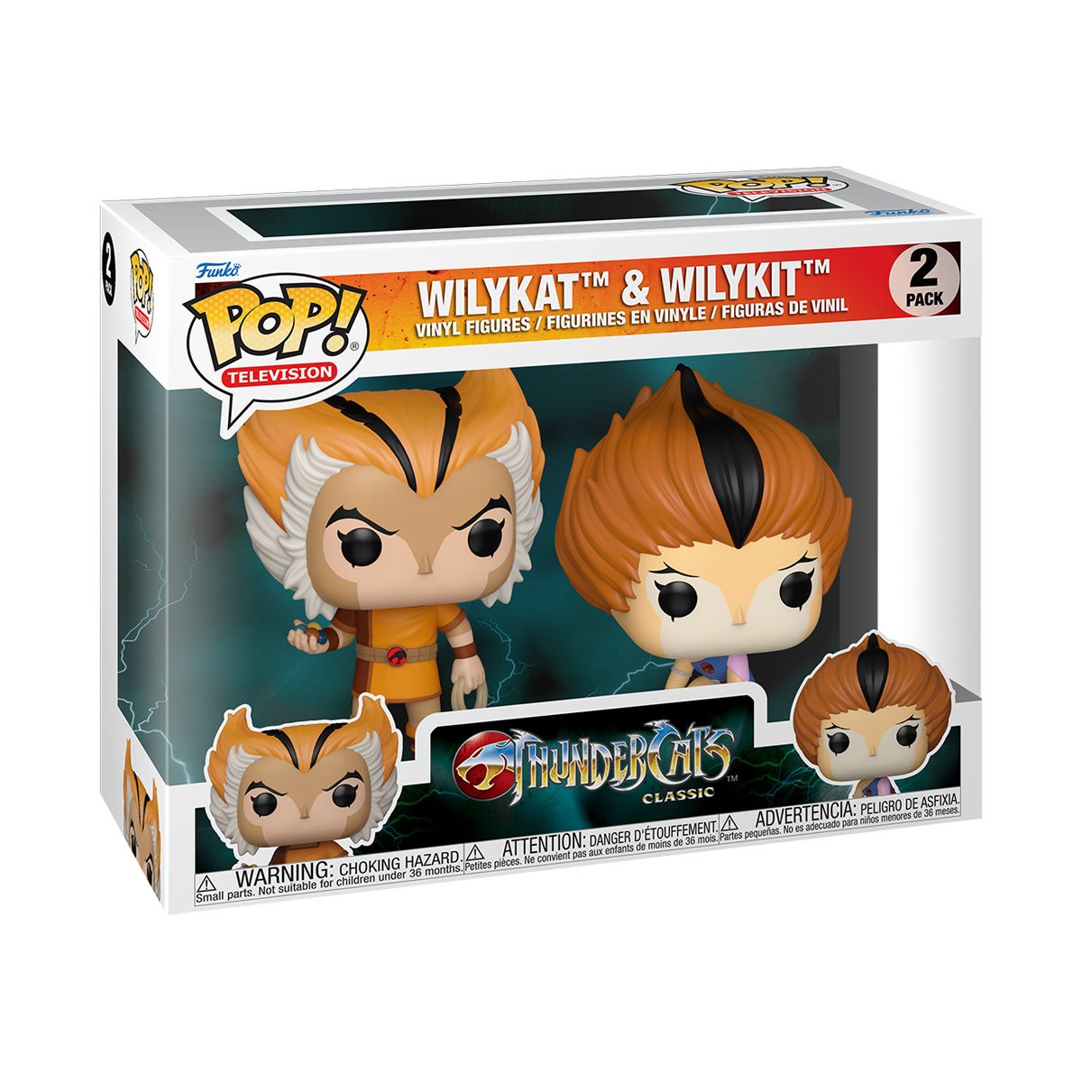 Funko POP! Animation ThunderCats 2-Pack WilyKat and WilyKit