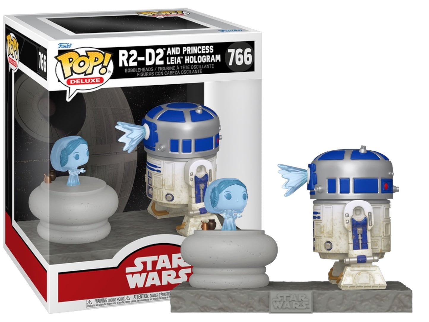 Funko POP! Super Deluxe Movie Moments Star Wars A New Hope 766 R2-D2 with Leia Hologram Message