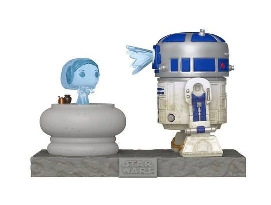 Funko POP! Super Deluxe Movie Moments Star Wars A New Hope 766 R2-D2 with Leia Hologram Message