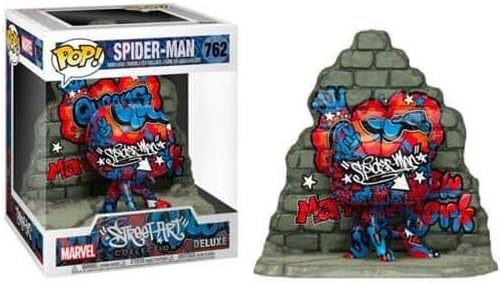 Funko POP! 6" Super Deluxe Marvel Comics Spider-Man 726 Spider-Man Graffiti Street Art GameStop Exclusive