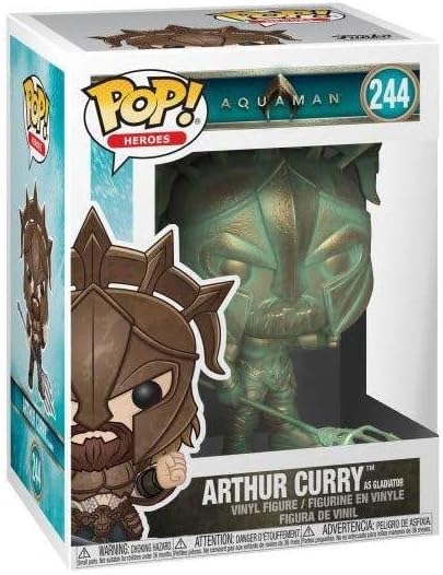 Funko POP! DC Heroes Movies Aquaman 244 Arthur Curry (Patina) Walmart Exclusive