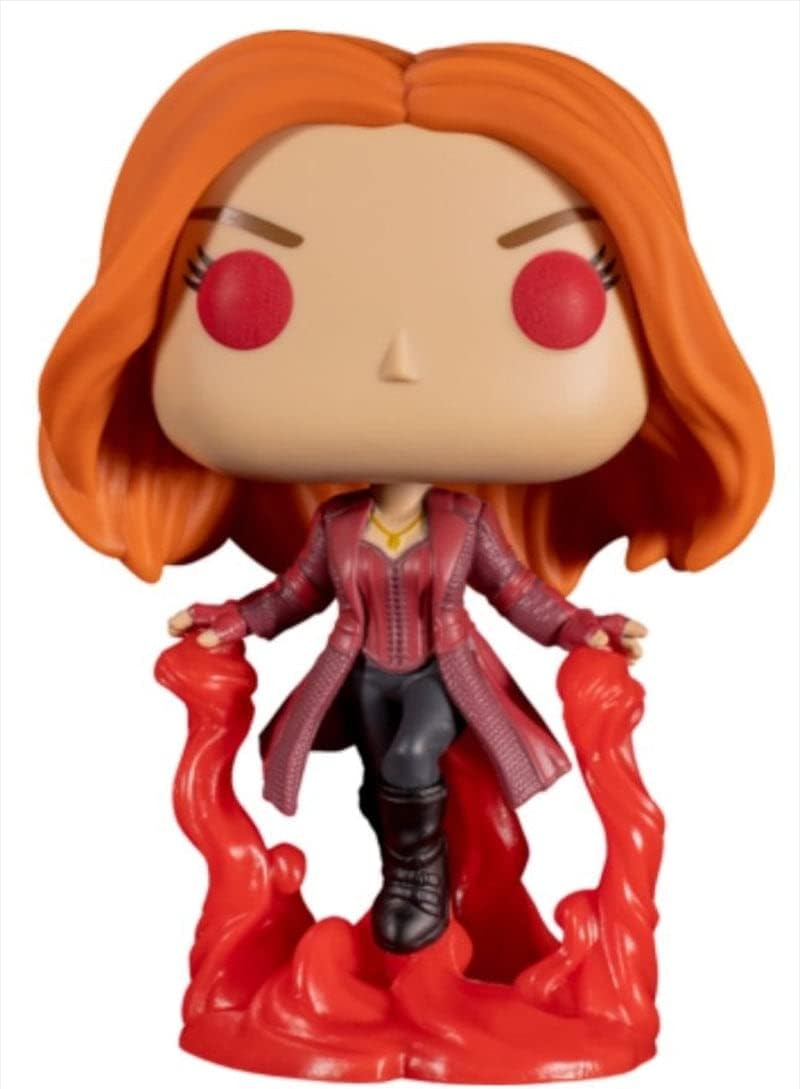 Funko POP! Marvel Movies Avengers Endgame 855 Wanda Maximoff Glow-in-the-Dark Pop in a Box Exclusive