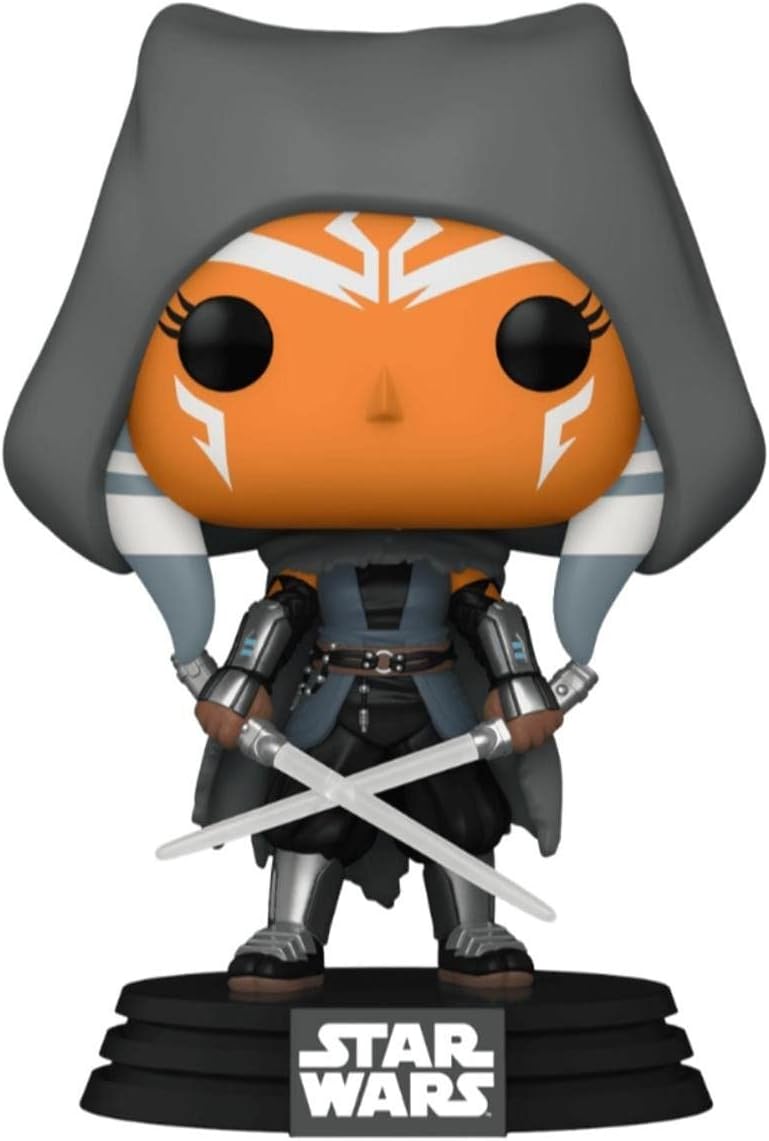 Funko POP! Star Wars The Mandalorian 467 Hooded Ahsoka with Dual Sabers Amazon Exclusive