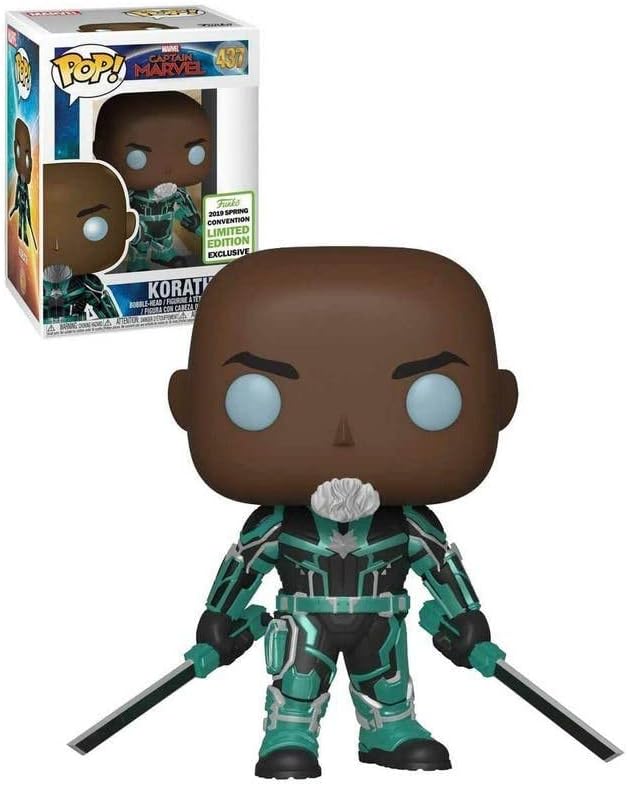 Funko POP! Marvel Movies Captain Marvel 437 Korath 2019 ECCC Spring Convention Shared Exclusive