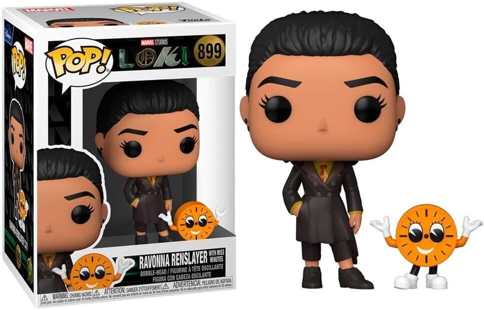 Funko POP! Marvel Studios Loki 899 Ravonna Renslayer with Miss Minutes