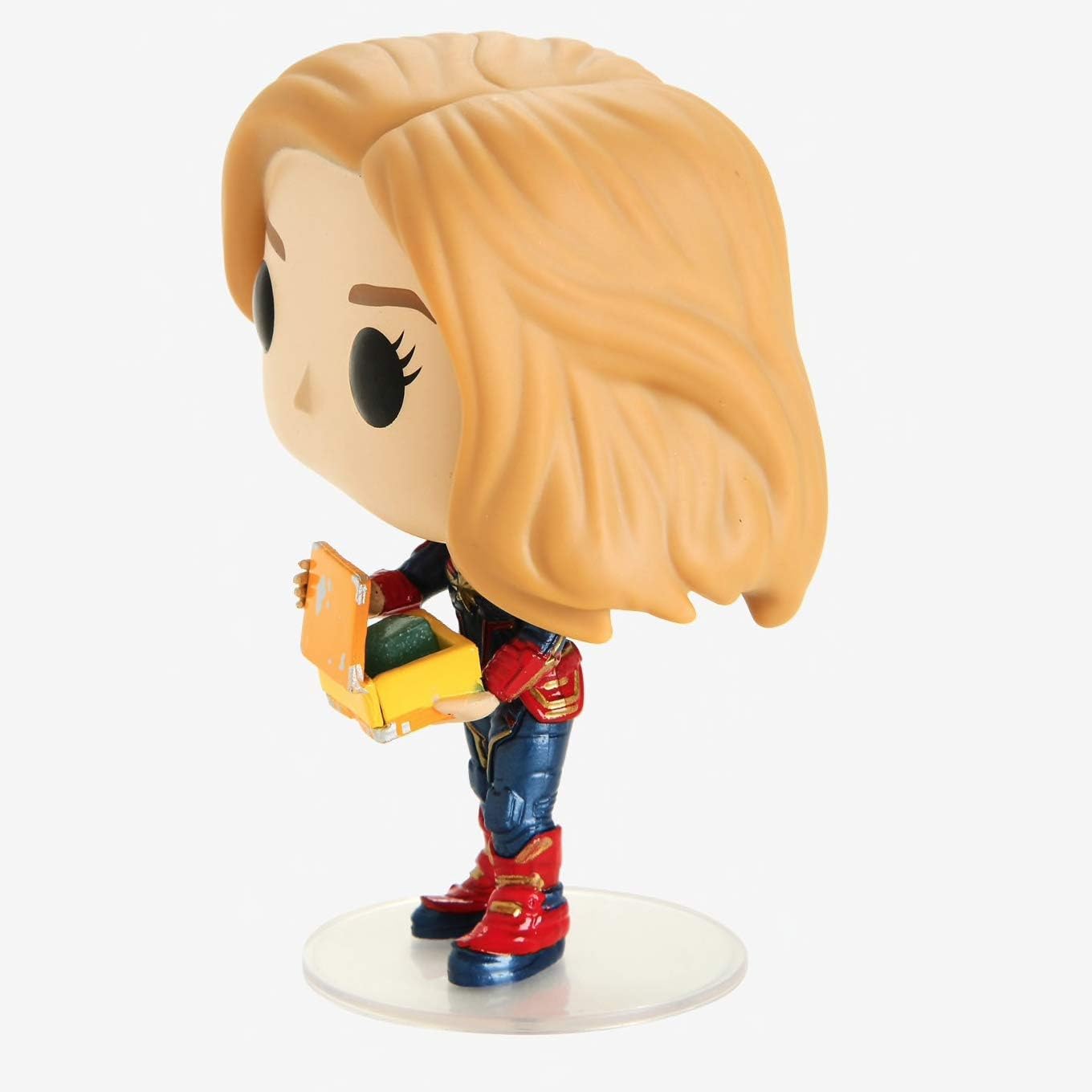 Funko POP! Marvel Movies Captain Marvel 444 Captain Marvel Holding Lunchbox (Tesseract) Glow-in-the-Dark