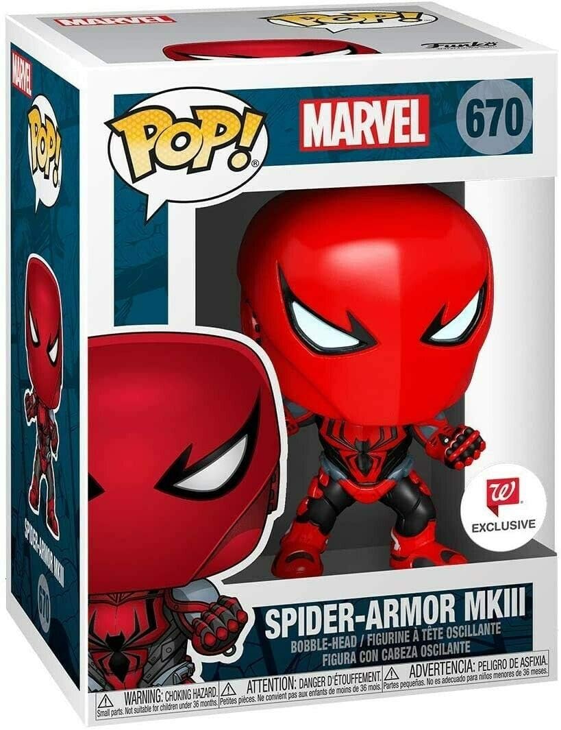 Funko POP! Marvel Comics Spider-Man 670 Spider-Armor MKIII Walgreens Exclusive