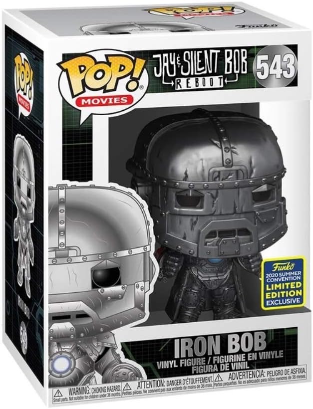 Funko POP! Movies Jay & Silent Bob Reboot 543 Iron Bob SDCC 2020 Shared Exclusive