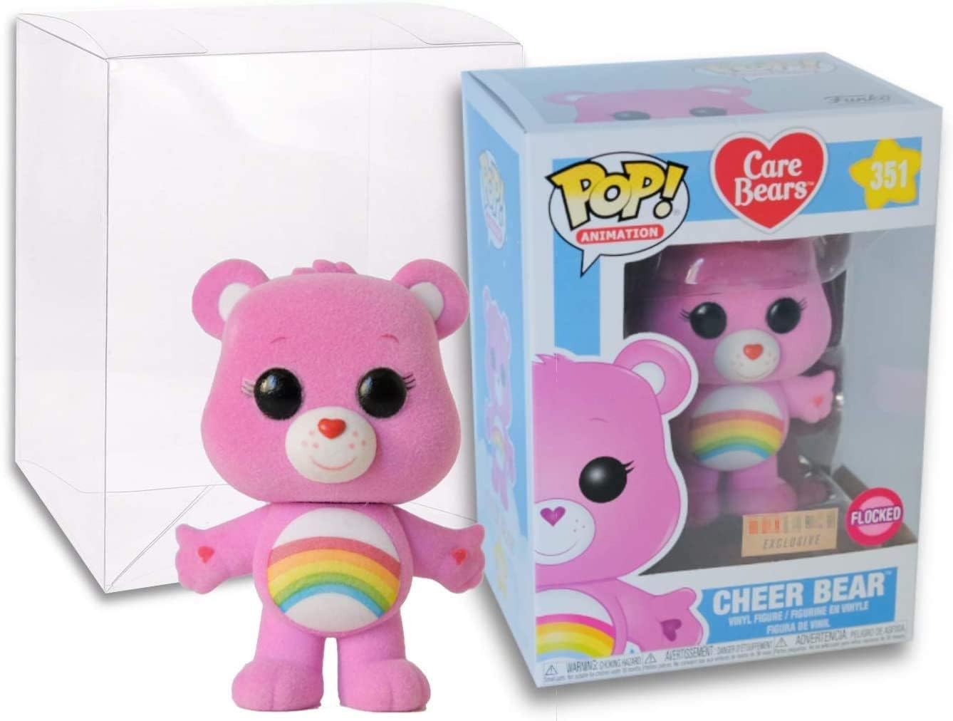 Funko POP! and Tee Animation Care Bears Cheer Bear Flocked Box Lunch Exclusive