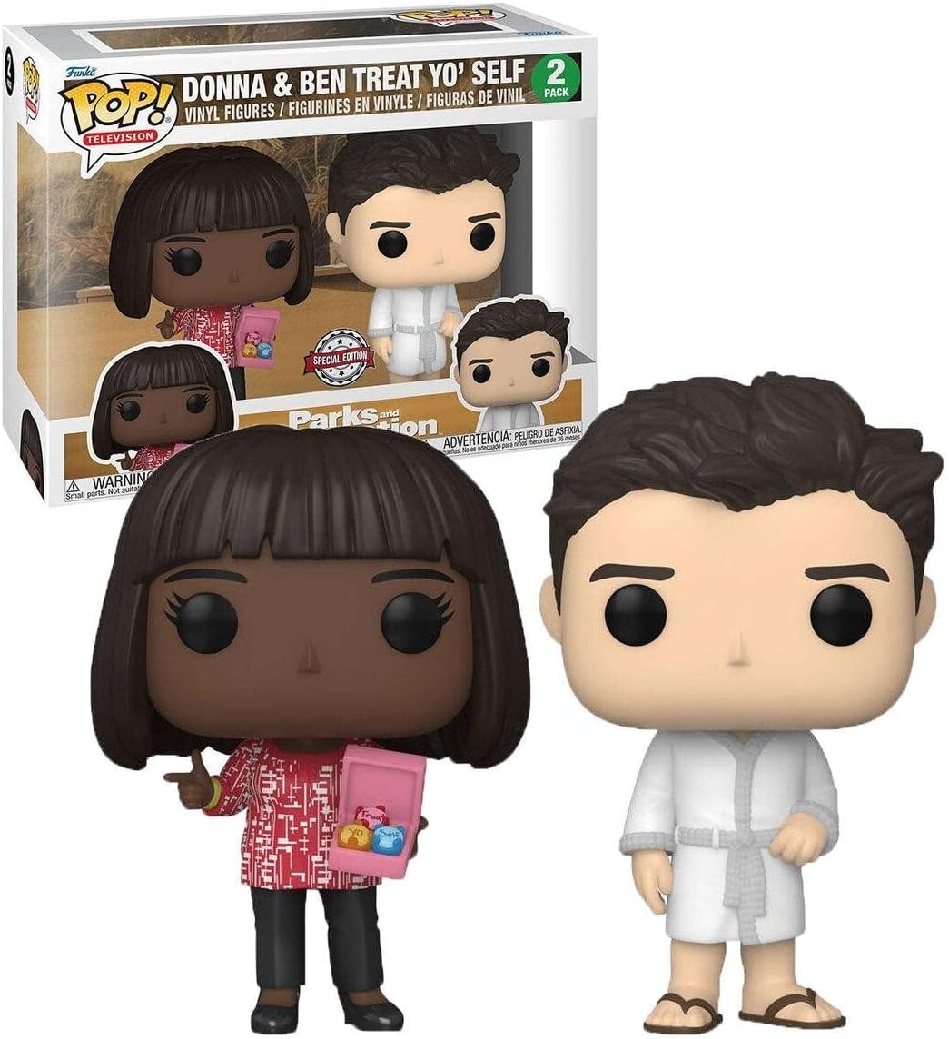 Funko POP! TV Parks and Recreation 2-Pack Donna & Ben Treat Yo' Self TargetCon Exclusive