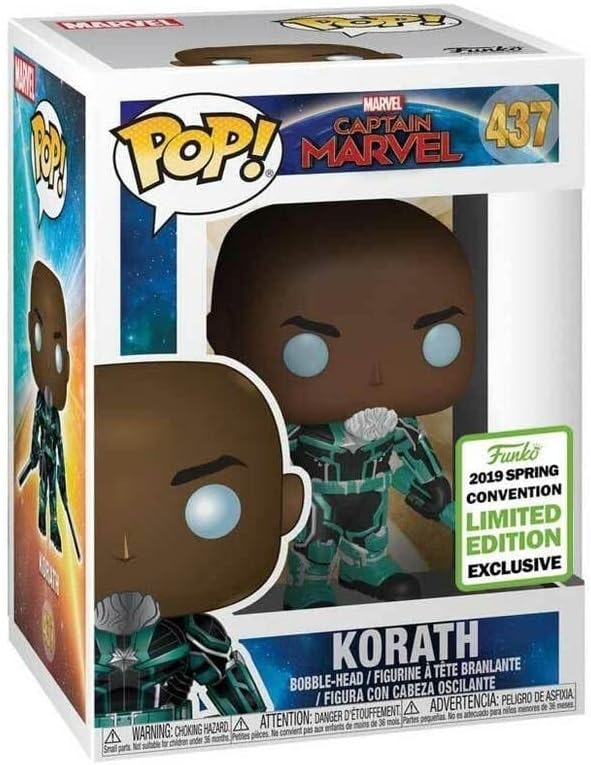 Funko POP! Marvel Movies Captain Marvel 437 Korath 2019 ECCC Spring Convention Shared Exclusive