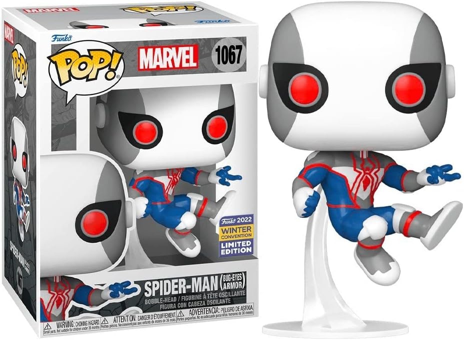 Funko POP! Marvel Comics Spider-Man 1067 Spider-Man (Bug-Eyes Armor) 2022 Winter Convention Exclusive