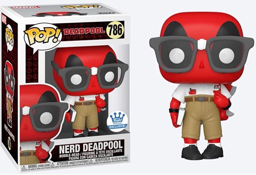 Funko POP! Marvel Comics Deadpool 786 Nerd Deadpool Funko Shop Exclusive