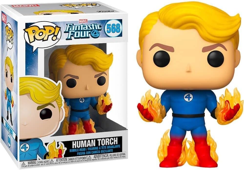 Funko POP! Marvel Comics Fantastic Four 569 Human Torch Hot Topic Exclusive