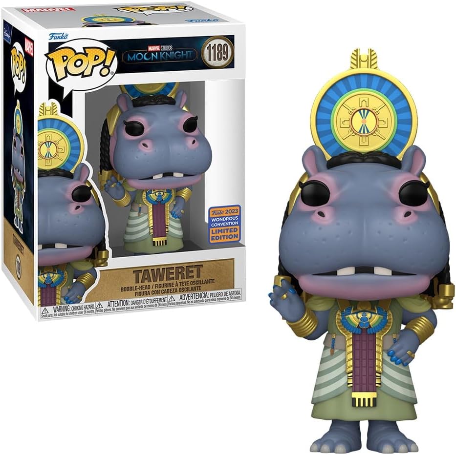 Funko POP! Marvel Studios Moon Knight 1189 Taweret Wondercon 2023 Shared Exclusive