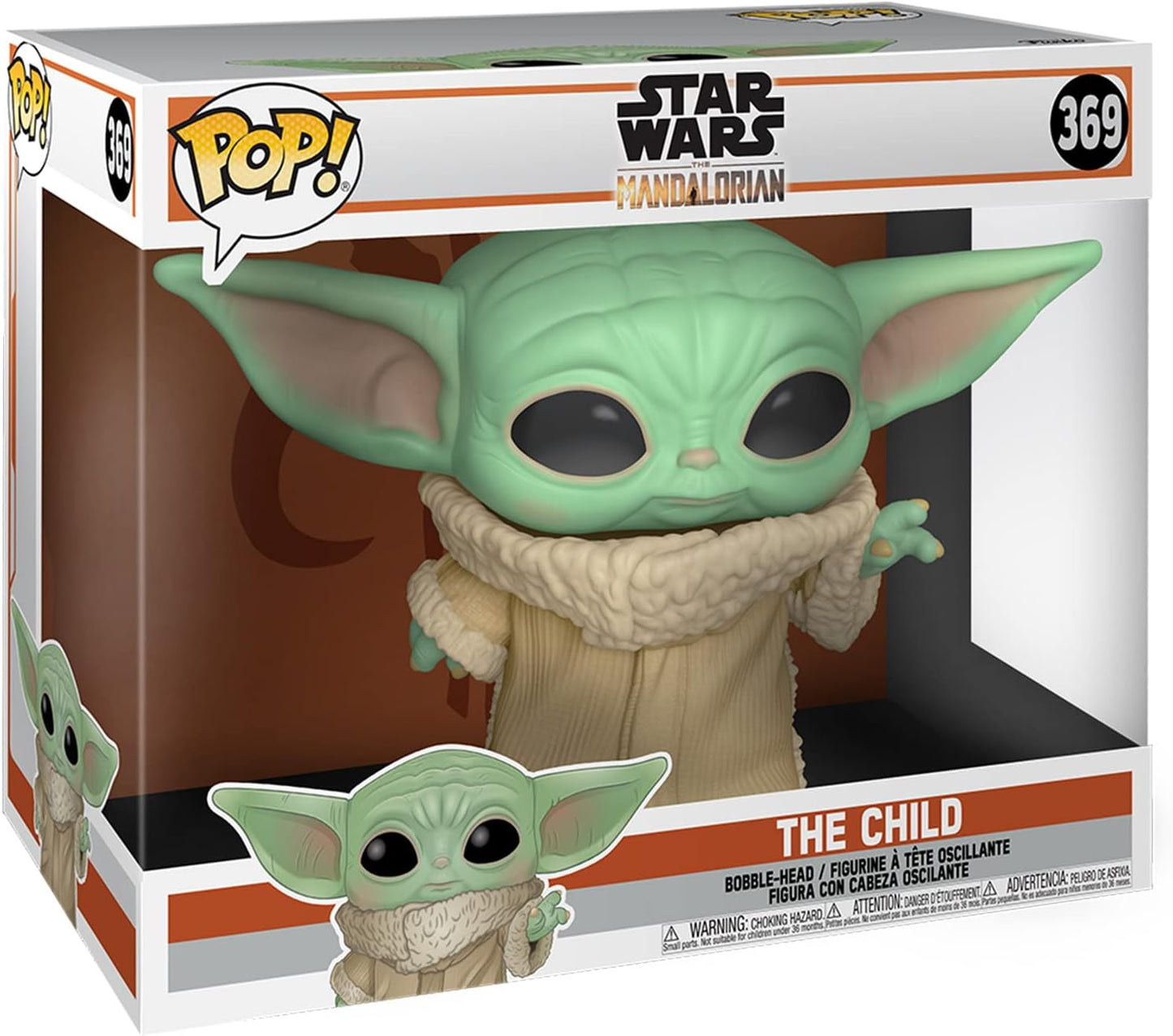 Funko POP! 10" Jumbo Star Wars The Mandalorian 369 The Child (Grogu, Baby Yoda)
