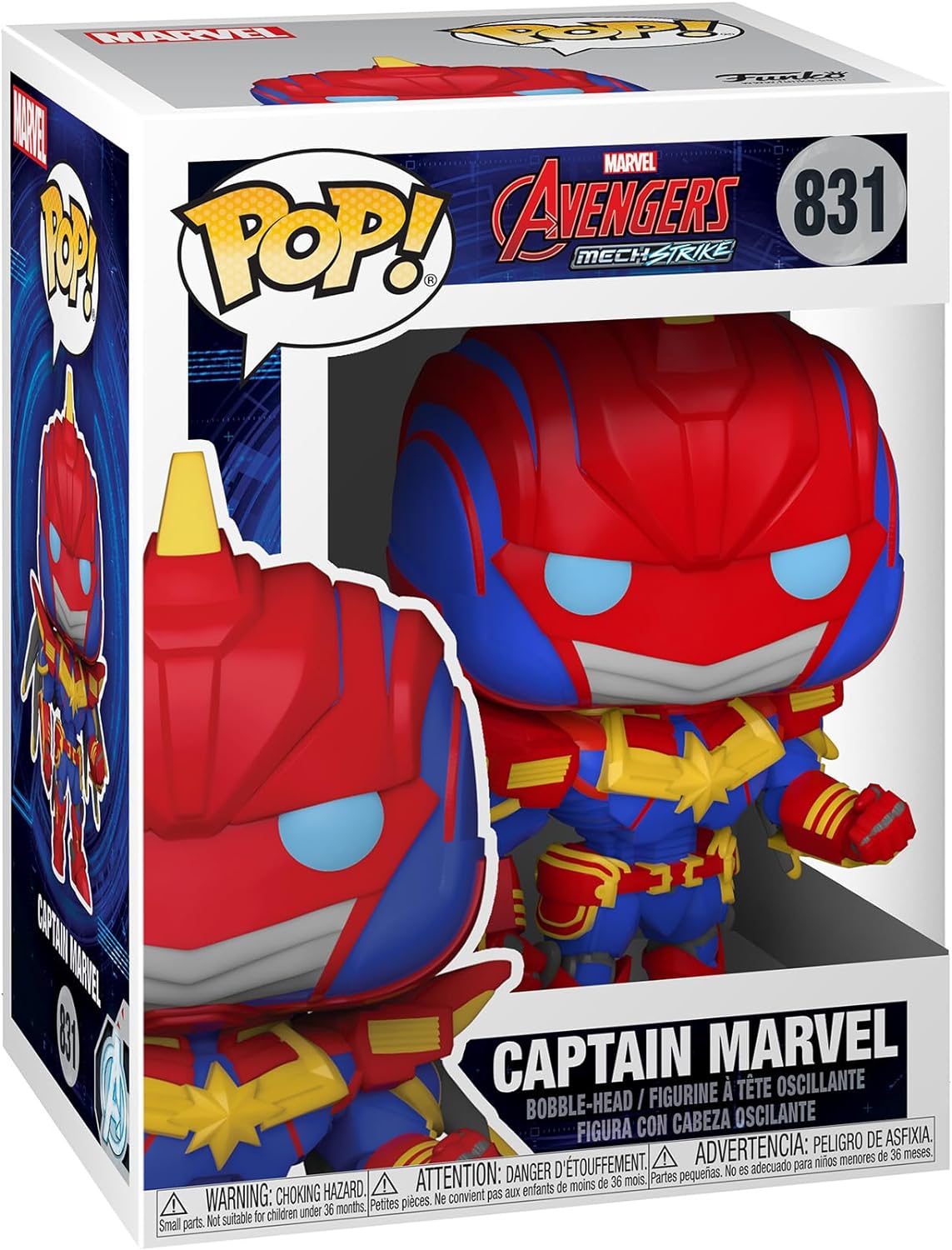 Funko POP! Marvel Mech Strike Avengers 831 Captain Marvel (Mecha)