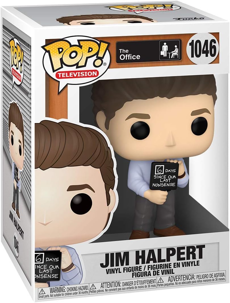 Funko POP! TV The Office 1046 Jim with Nonsense Sign