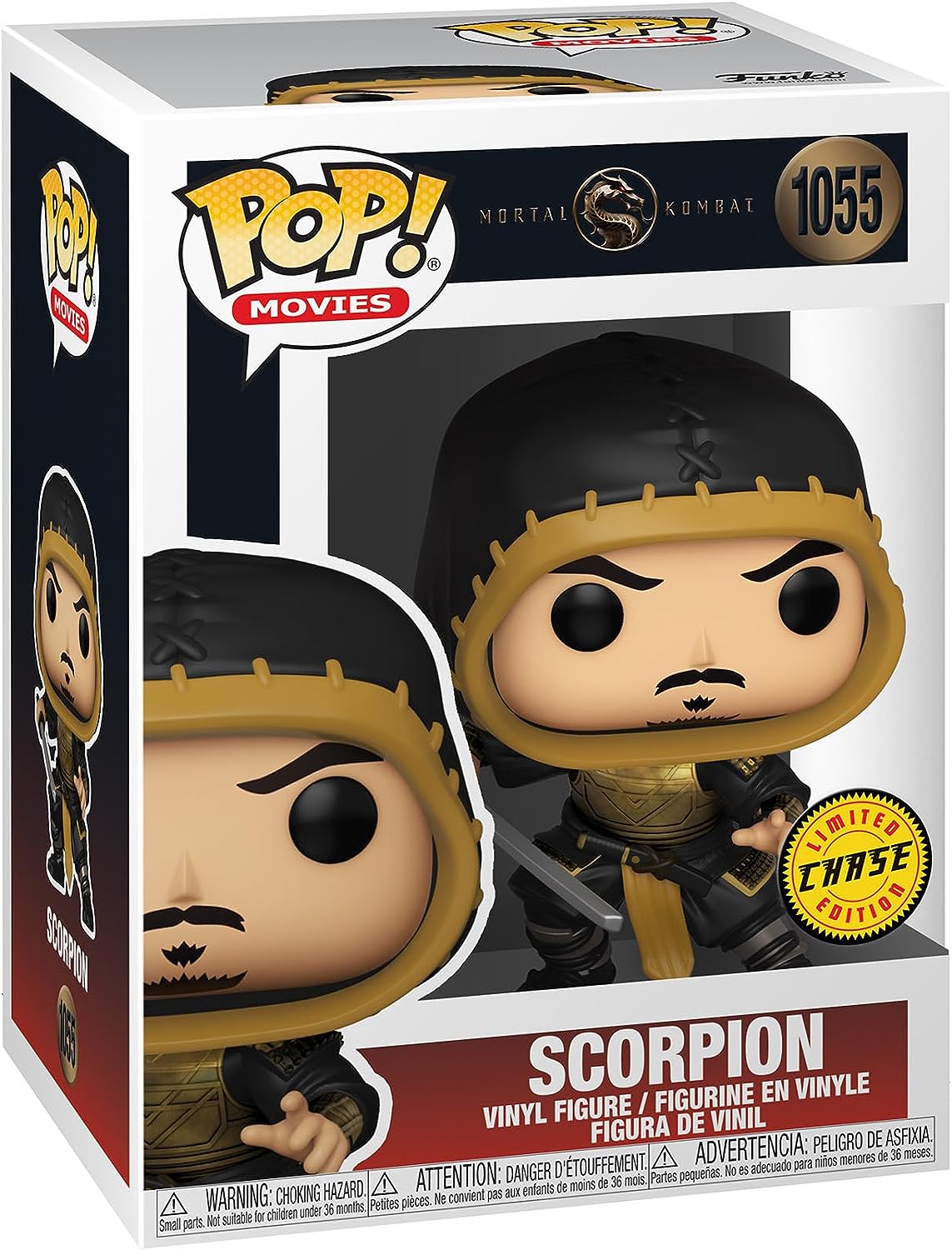 Funko POP! Movies Mortal Kombat 1055 Scorpion (Unmasked) CHASE