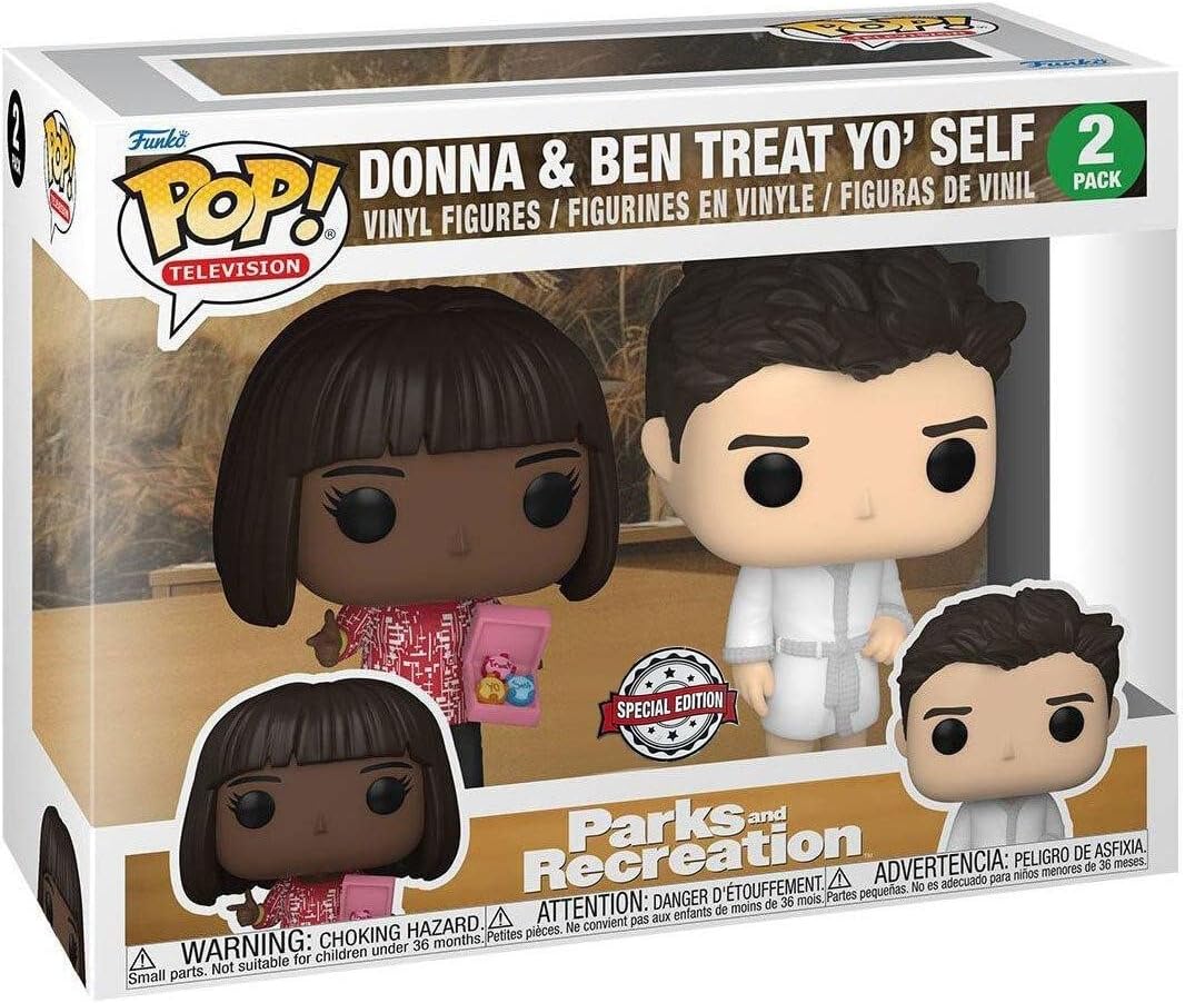 Funko POP! TV Parks and Recreation 2-Pack Donna & Ben Treat Yo' Self TargetCon Exclusive