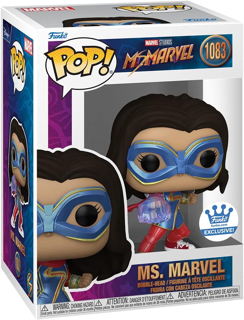 Funko POP! Marvel Studios Ms. Marvel 1083 Ms. Marvel (Embiggened Fist with Light Arm) Funko Shop Exclusive