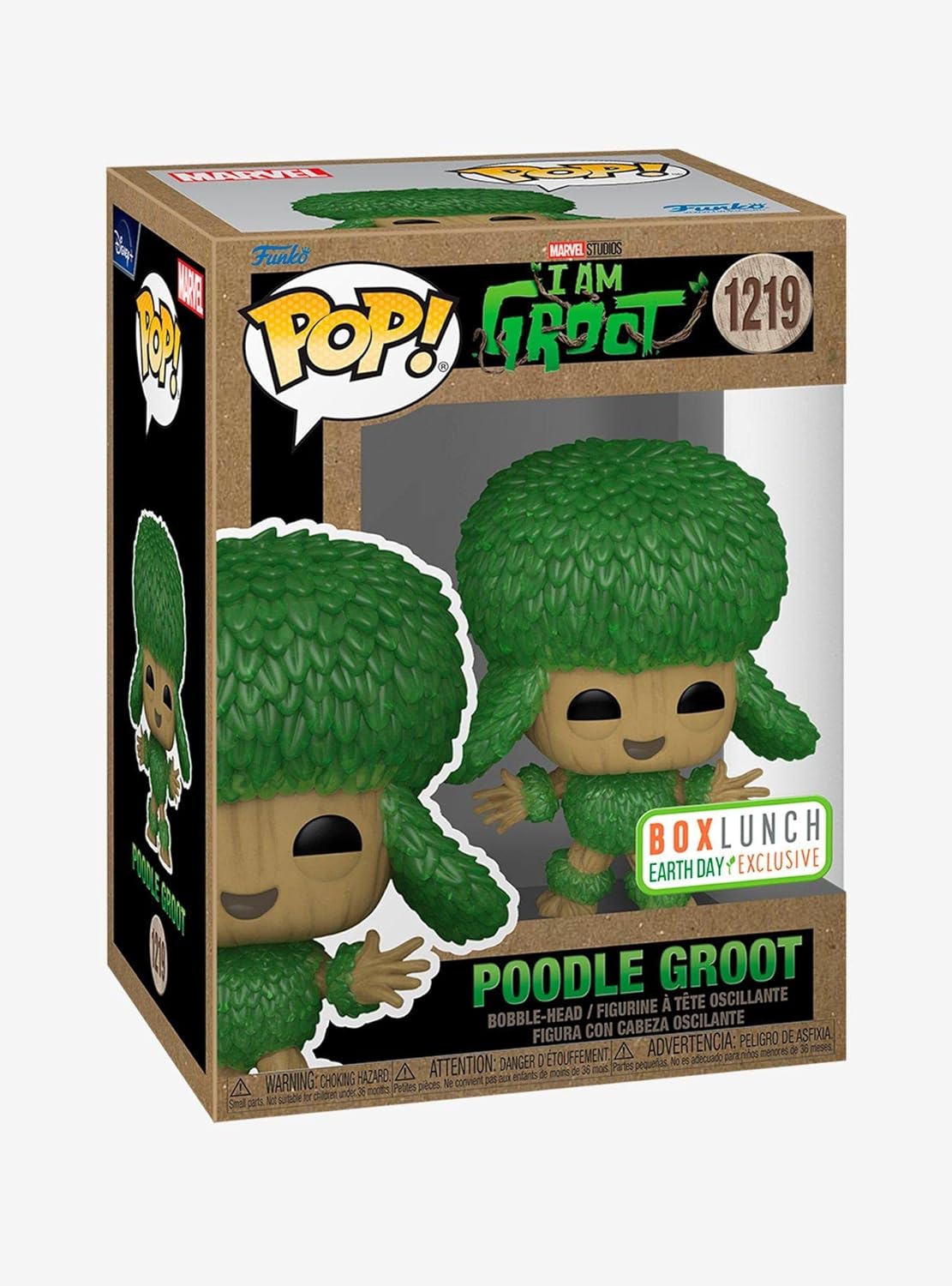 Funko POP! Marvel Studios I Am Groot 1219 Poodle Groot Earth Day 2023 Box Lunch Exclusive