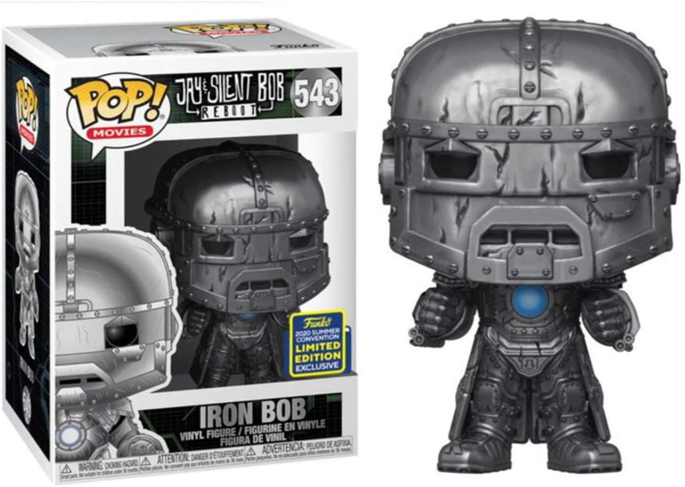 Funko POP! Movies Jay & Silent Bob Reboot 543 Iron Bob SDCC 2020 Shared Exclusive