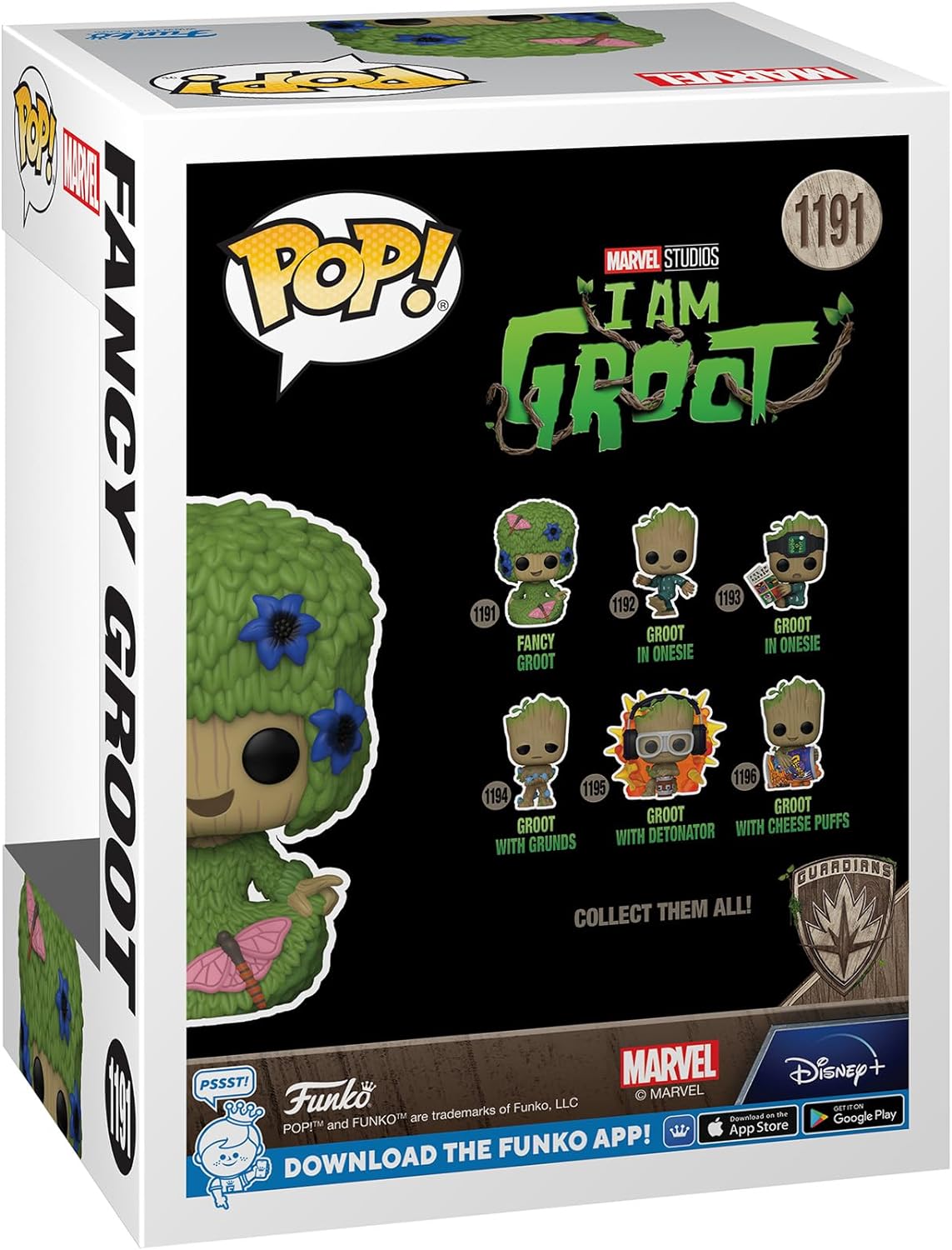 Funko POP! Marvel Studios I Am Groot 1191 Fancy Groot