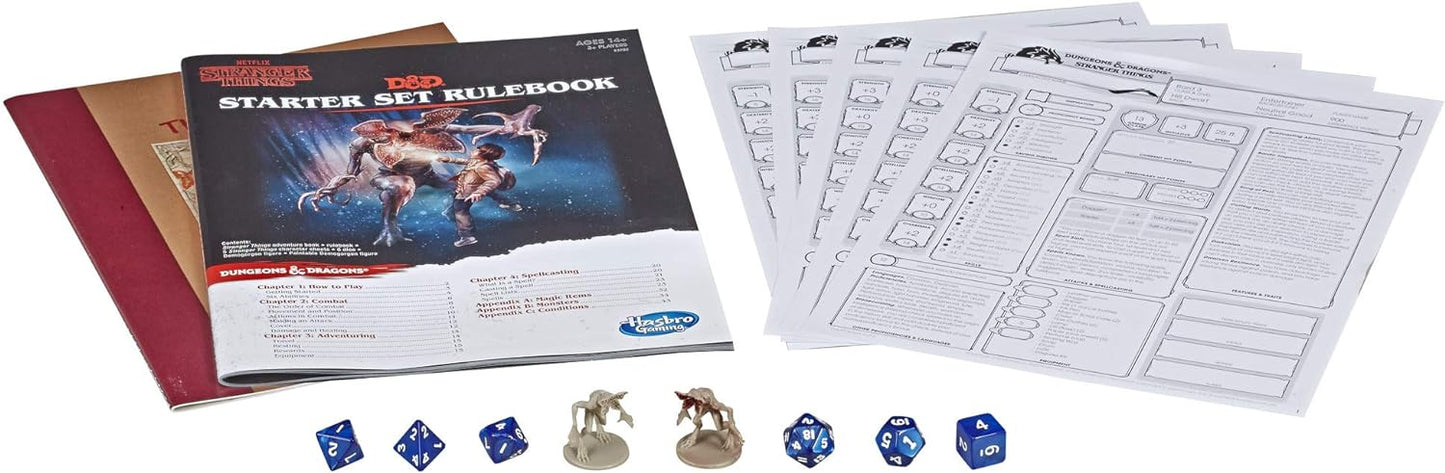 Hasbro Gaming Stranger Things Dungeons & Dragons Roleplaying Game Starter Set, 14 Years+