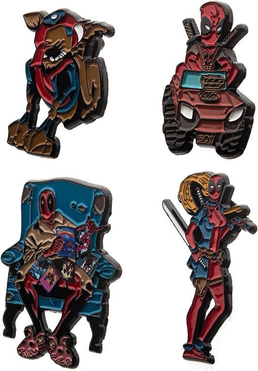 Marvel Studios Deadpool Family Limited Edition Enamel Four Pin Set Amazon Exclusive