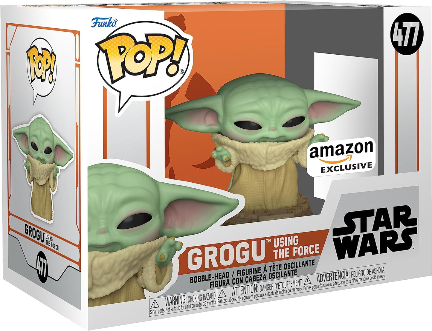 Funko POP! Star Wars: Across The Galaxy 477 Grogu Using The Force Amazon Exclusive