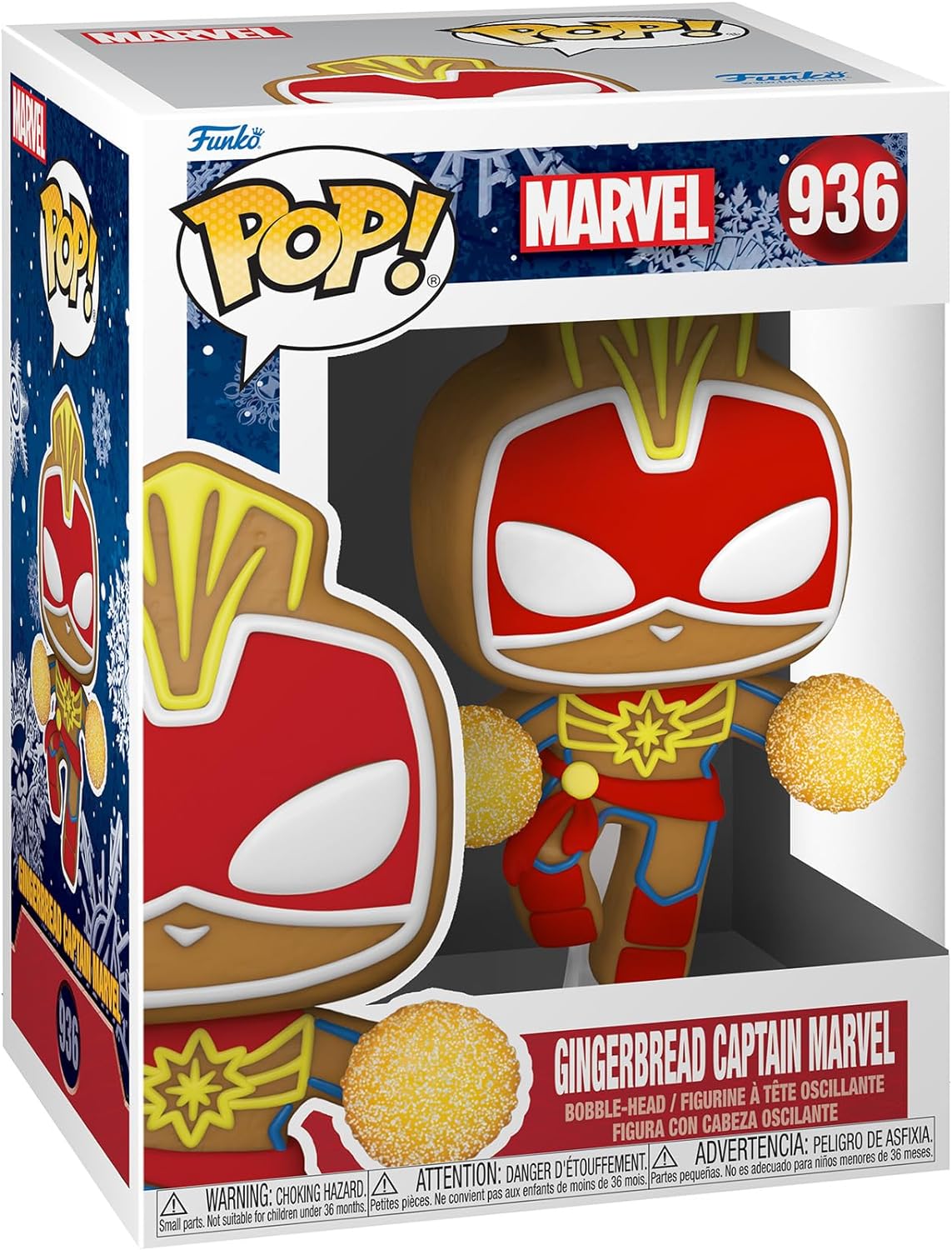 Funko POP! Marvel Holidays 936 Gingerbread Captain Marvel