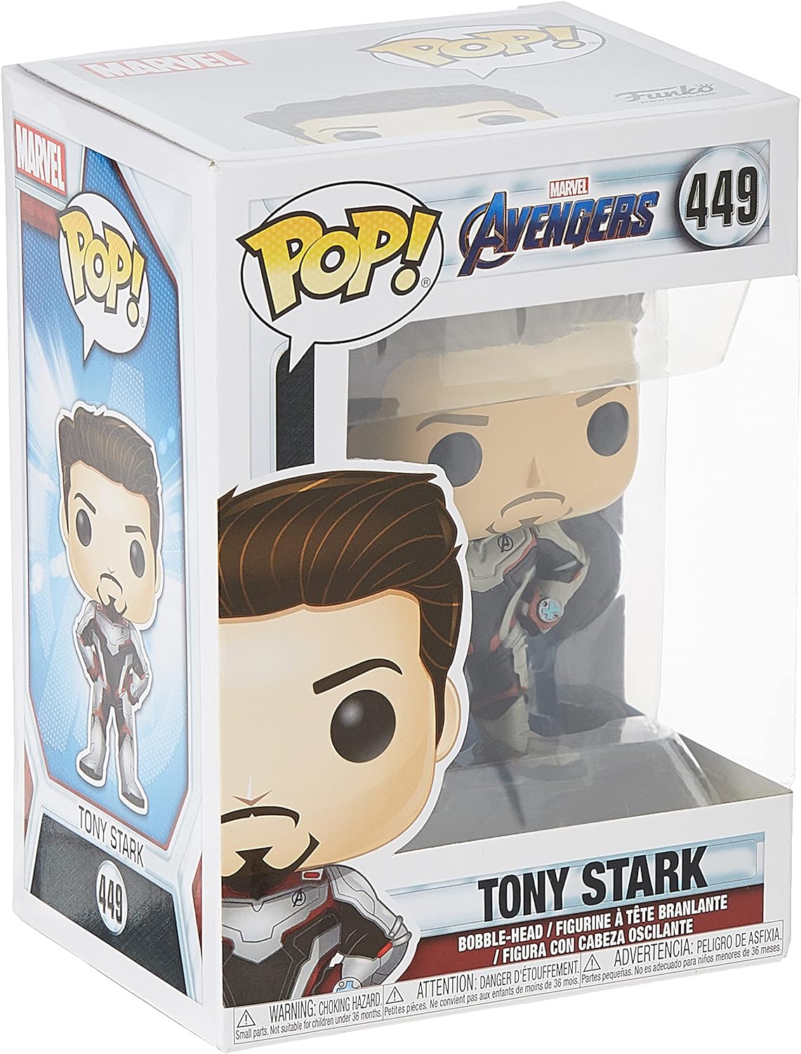 Funko POP! Marvel Movies Avengers Endgame 449 Tony Stark (Quantum Realm Suit) Iron Man