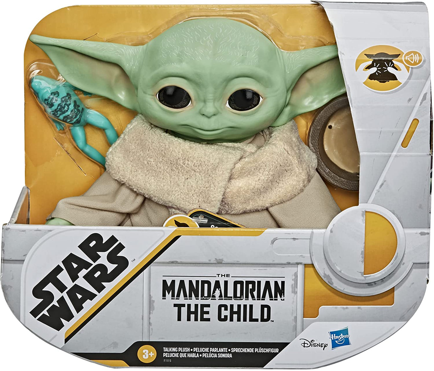 Hasbro Disney Star Wars The Child (Grogu, Baby Yoda) Talking Plush Toy with Sounds and Accessories