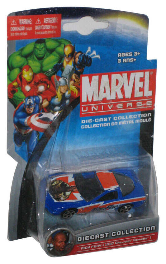 Maisto Marvel Universe Die-Cast Collection 2011 Nick Fury 1997 Blue Chevrolet